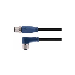 Cordon male/femelle M12, 12 pol., codage A IP67, 1.5A, non-blindé